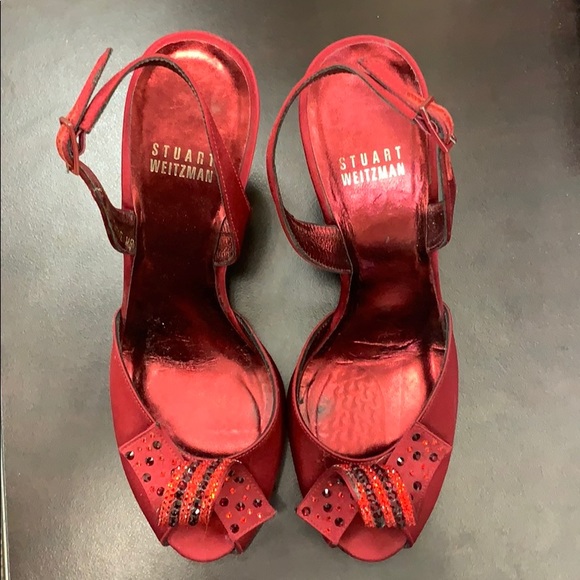 Stuart Weitzman Shoes - Stuart Weitzman - Red Curlique heels